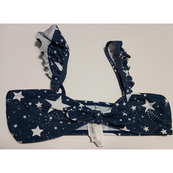 CUPSHE, Navy Bikini with Stars, Girl Size 10 - Picture 2 of 6